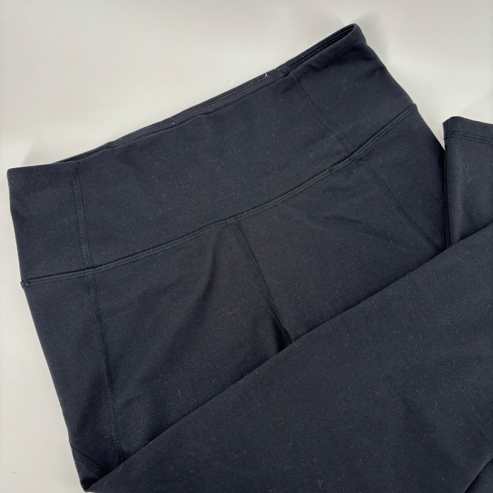 Under Armour Womens Leggings M Black Cropped High Rise Compression Minimalist